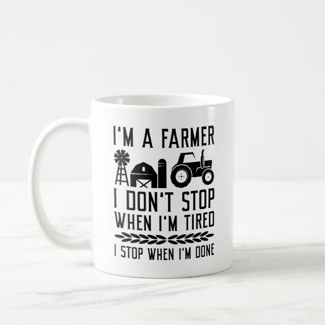 Taza De Café Soy un granjero (Izquierda)