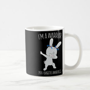 Taza De Café Soy un guerrero tipo 1 para la toma de conciencia