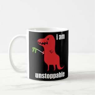 Taza De Café Soy un incesante dinosaurio prehistórico de Rex