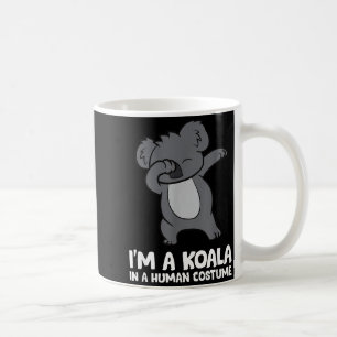 Taza De Café Soy un koala con disfraz de humano Koala divertido