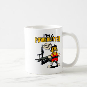 Taza De Café Soy un levantador de pesas todo duele gimnasio fit