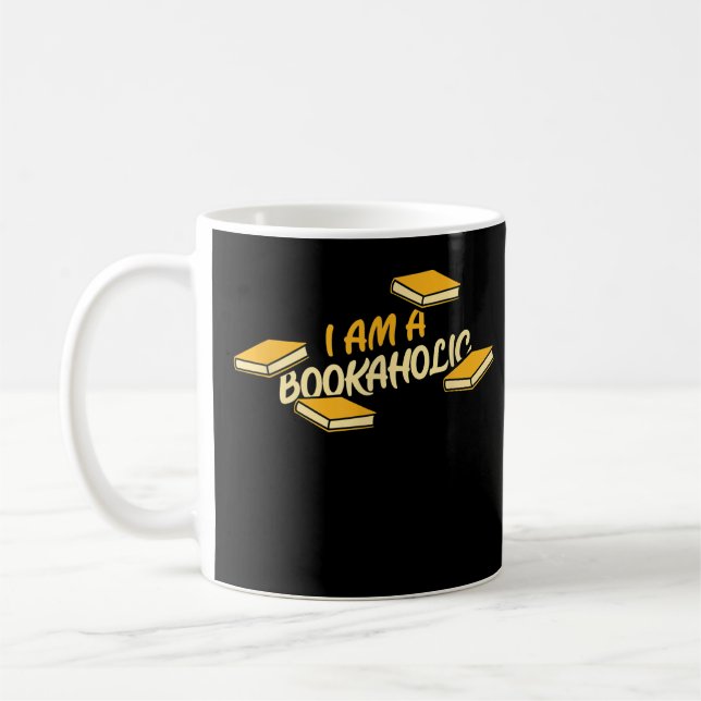 Taza De Café Soy un libro de los amantes de la camiseta de los  (Izquierda)