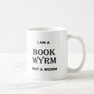 Taza De Café Soy un libro Wyrm no un gusano