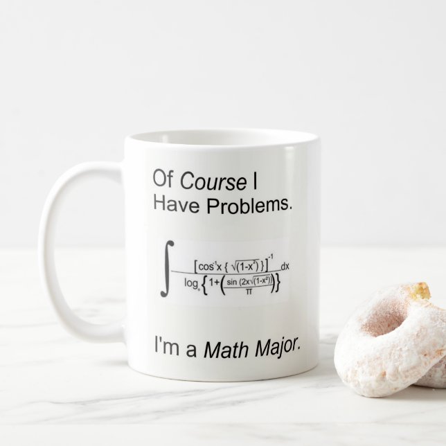 Taza De Café Soy un Mayor de Matemáticas (Con donut)