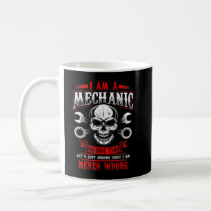 Taza De Café Soy un mono de grasa divertida mecánico