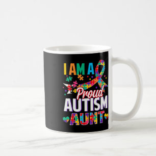 Taza De Café Soy un orgulloso autismo con el puzzle de la conci