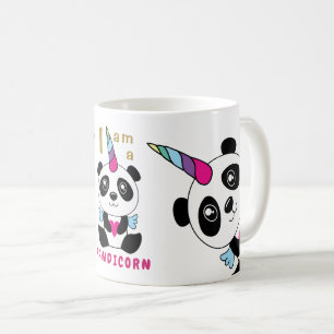 Taza De Café Soy un Pandicorn - unicornio lindo de la panda