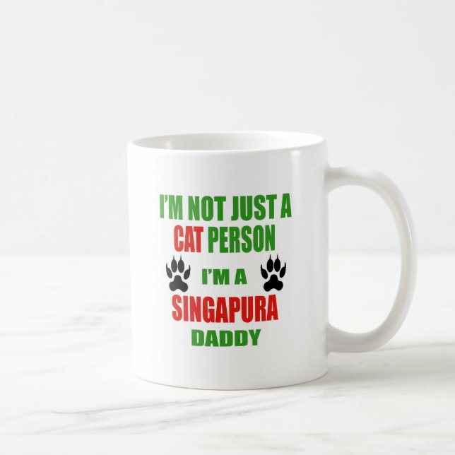 Taza De Café Soy un papá de Singapura (Derecha)
