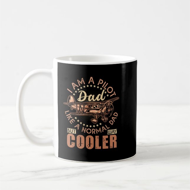 Taza De Café Soy un papá piloto como un papá normal (Izquierda)