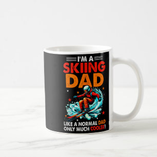Taza De Café Soy un papá que esquía Definición Mucho más genial