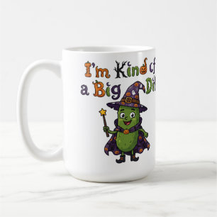 Taza De Café Soy un pepino grande Pepino de Halloween