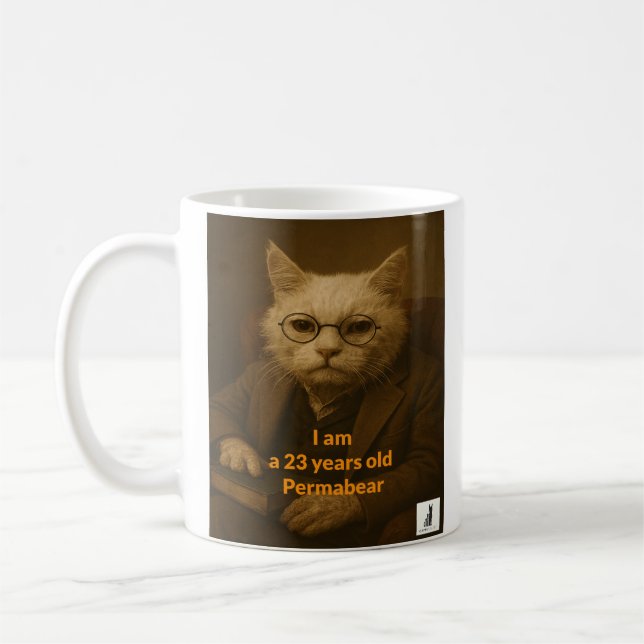 Taza De Café Soy un Permabear de 23 años (Izquierda)