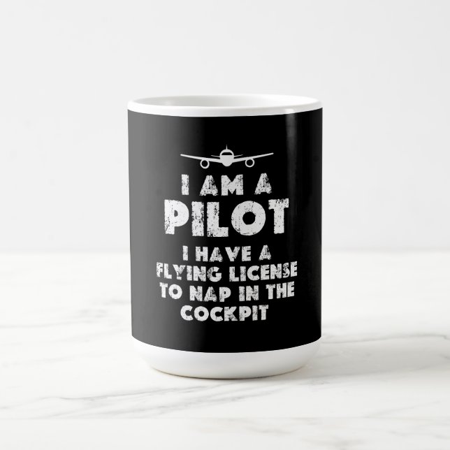 Taza De Café Soy un piloto gracioso (Centro)