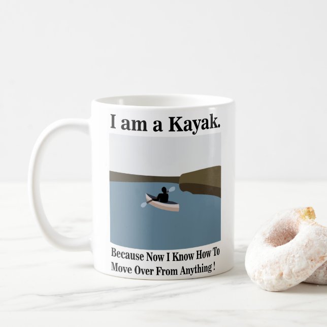 Taza De Café Soy un piragüismo kayak (Con donut)