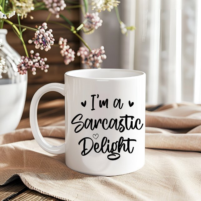 Taza De Café Soy un sarcasmo sarcástico gracioso que dice (Subido por el creador)