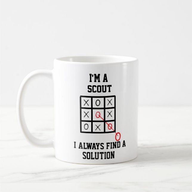 Taza De Café Soy Un Scout Que Siempre Encuentro Una Solución Mu (Izquierda)