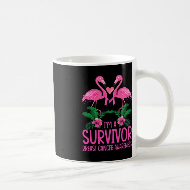 Taza De Café Soy un sobreviviente del Flamingo de la Conciencia (Derecha)