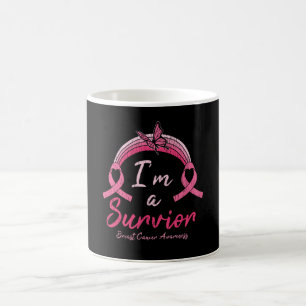 Taza De Café Soy un sobreviviente Guerrero de la conciencia sob