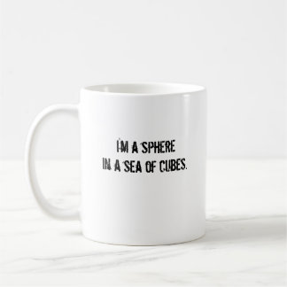 Taza De Café Soy un spherein al mar de cubos