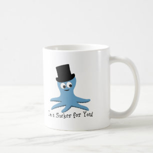 Taza De Café ¡Soy un Sucker para ti! Octopus azul