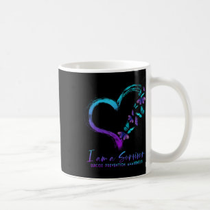 Taza De Café Soy un superviviente Conciencia de Prevención del 
