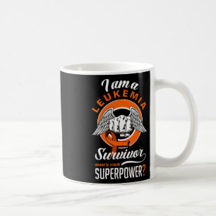Taza De Café Soy un superviviente de leucemia Leucemia Sensibil