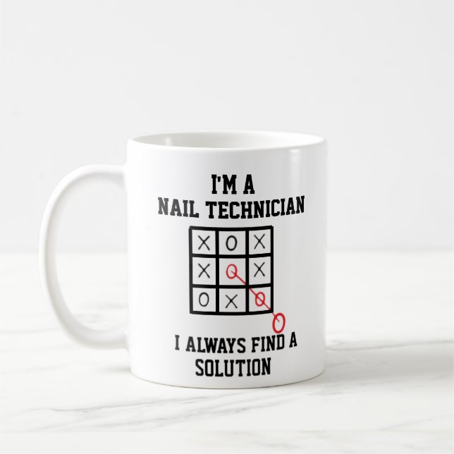 Taza De Café Soy Un Técnico De Uñas Que Siempre Encuentro Un Mu (Izquierda)