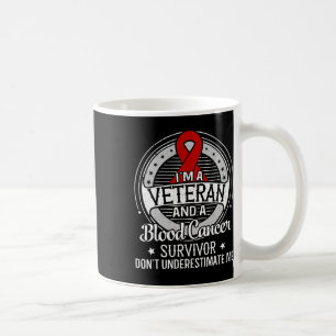 Taza De Café Soy un veterano y una conciencia del cáncer de san
