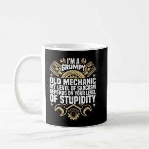 Taza De Café Soy un viejo mecánico gruñón, Cotización de motor,