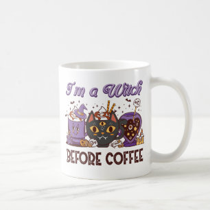 Taza De Café Soy una bruja antes del café