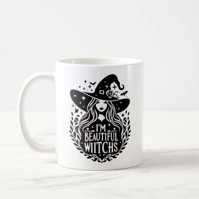 Taza De Café Soy una bruja hermosa (Izquierda)