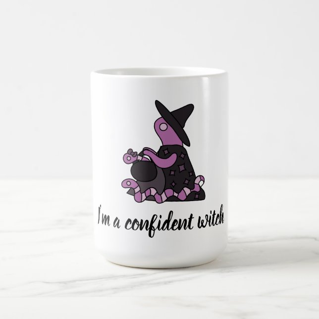 Taza De Café Soy una bruja segura de sí misma (Centro)