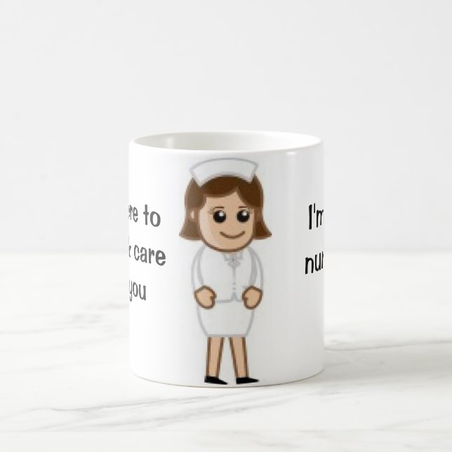 Taza De Café Soy una enfermera (Centro)