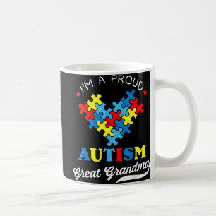Taza De Café Soy una gran abuela orgullosa Autisti de concienti