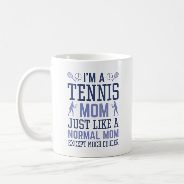 Taza De Café Soy una madre de tenis (Izquierda)