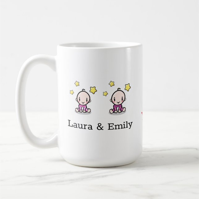 Taza De Café Soy Una Mamá De Twins Mug, Un Regalo De Mamá Nueva (Izquierda)