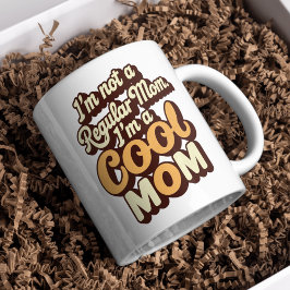 Taza De Café Soy una mamá genial Modern Funny Retro mamá