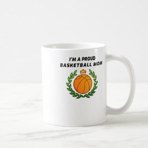Taza De Café Soy una orgullosa madre de básquetbol