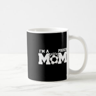 Taza De Café Soy una orgullosa mamá divertida de fútbol soccer