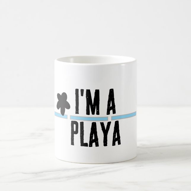 Taza De Café Soy una peluca Playa (Jugador de juegos de mesa) (Centro)
