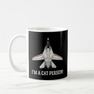 Taza De Café Soy Una Persona De Gato F-14 Tomcat