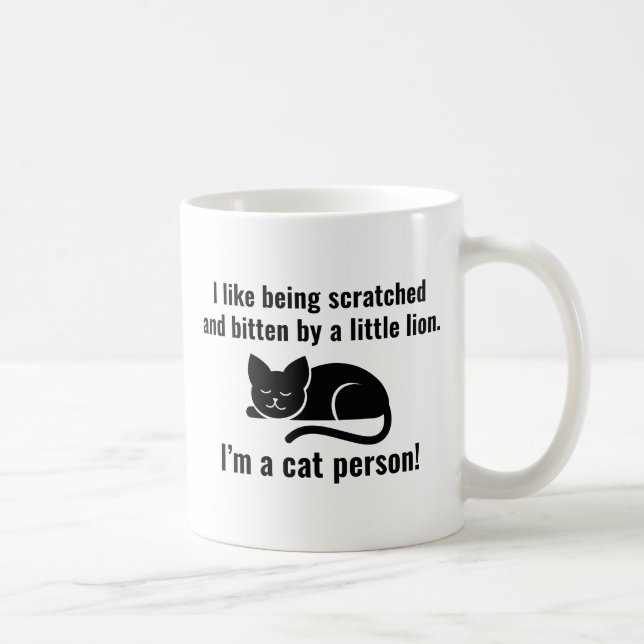 Taza De Café Soy Una Persona De Gatos (Derecha)