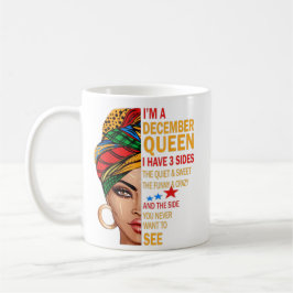Taza De Café Soy una reina de diciembre cita regalos de cumplea