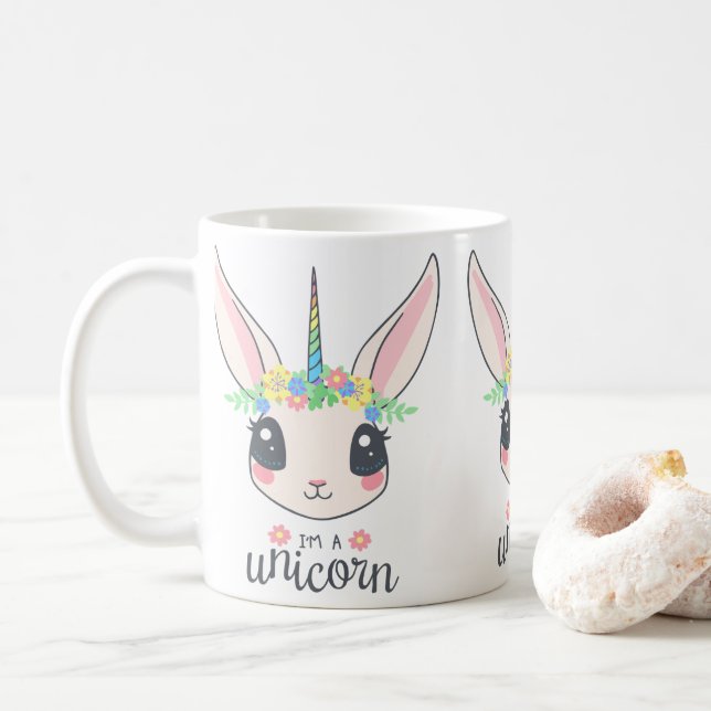 Taza De Café Soy unicornio (Con donut)