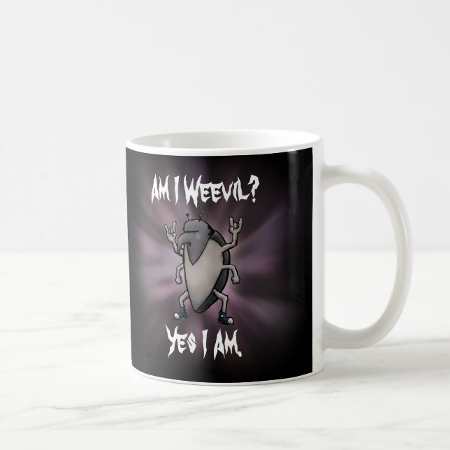Taza De Café ¿Soy Weevil Funny Heavy Metalizado? (Derecha)