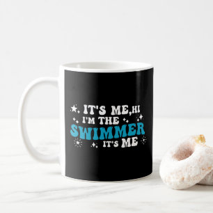 Taza De Café Soy yo, hola soy el nadador es yo amo nadar