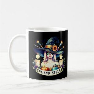 Taza De Café "Spa & Spells" Tee de Relajación de Brujas