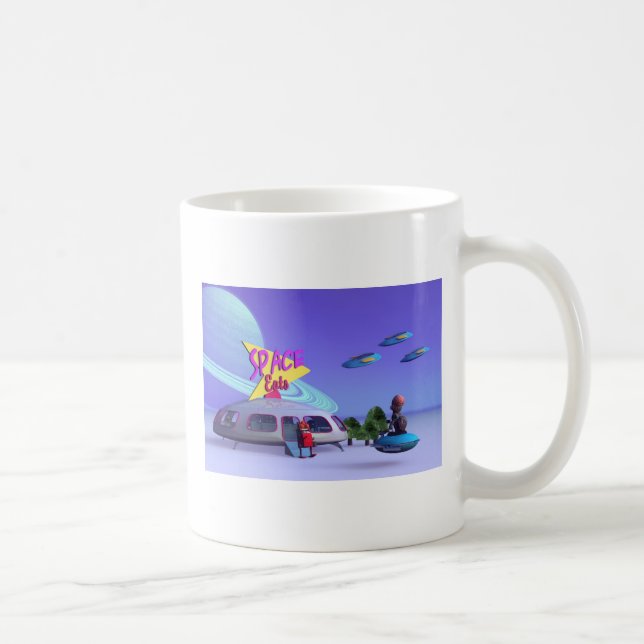 Taza De Café Space Eats Cafe Mug (Derecha)