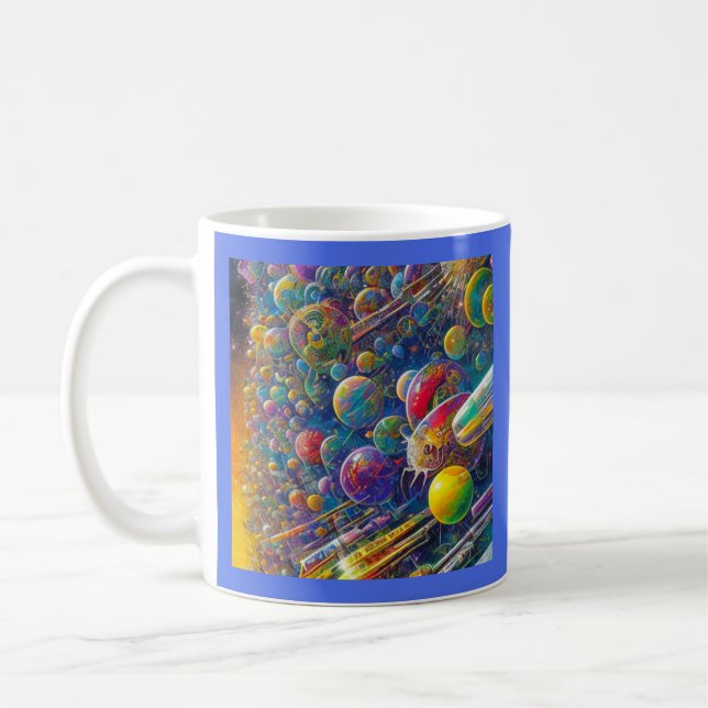 Taza De Café Space Race blue mug (Izquierda)