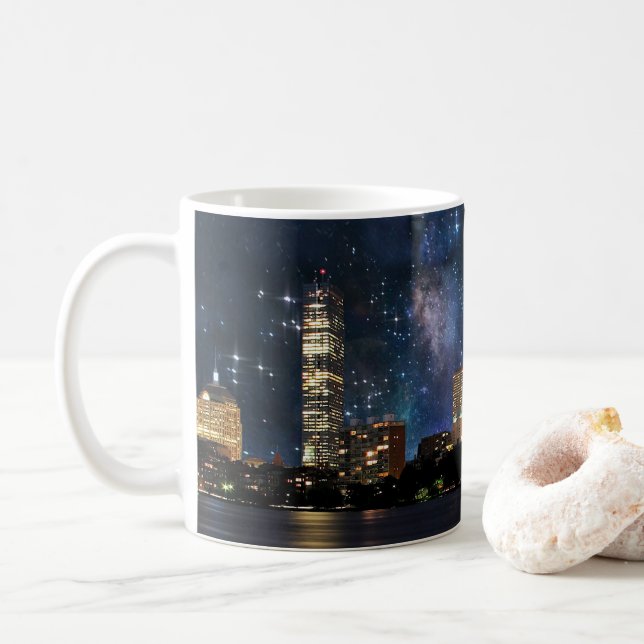Taza De Café Spacey Boston (Con donut)